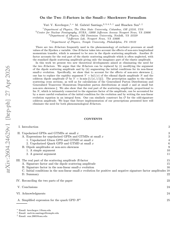 First page