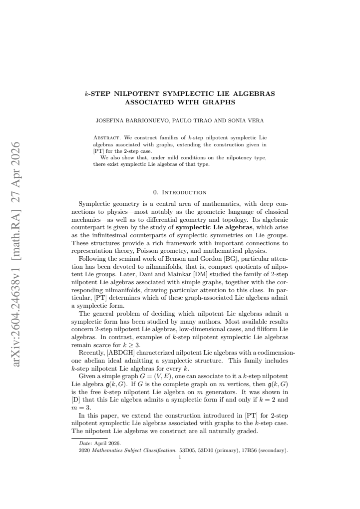 First page
