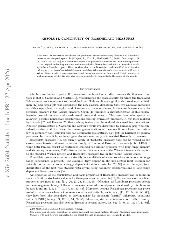 First page