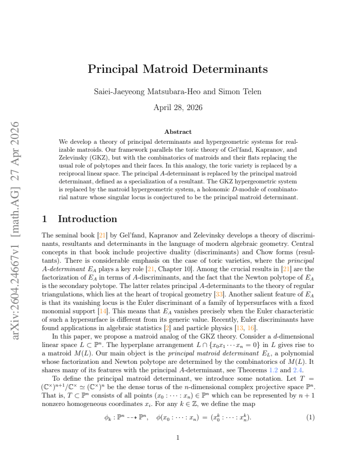 First page
