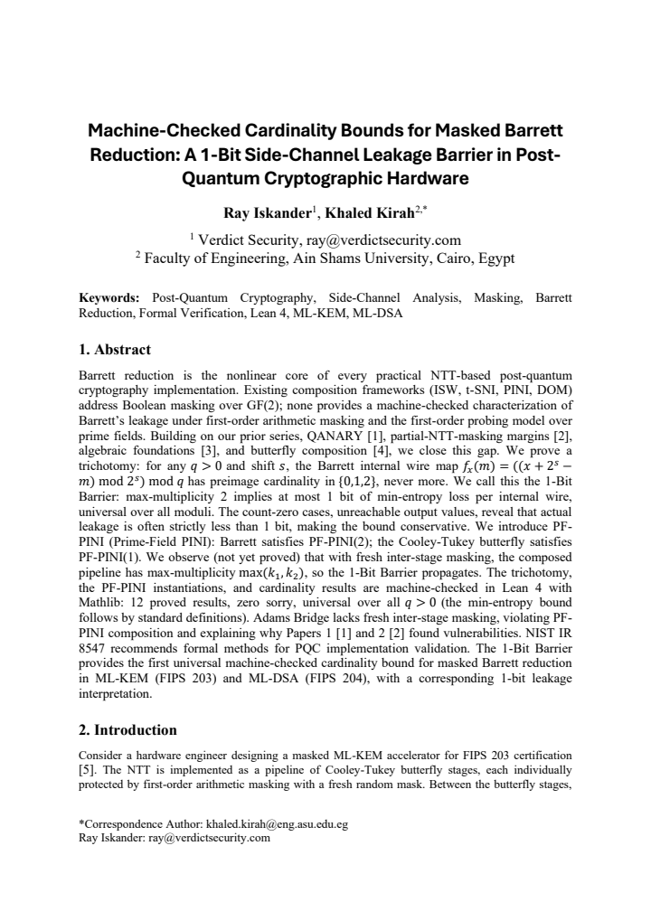 First page