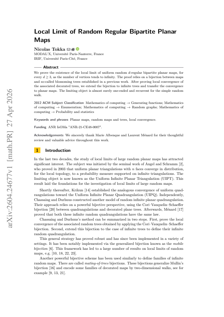First page