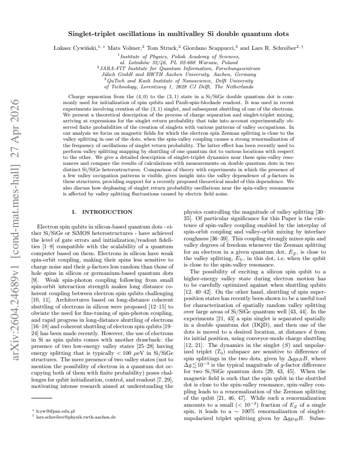 First page