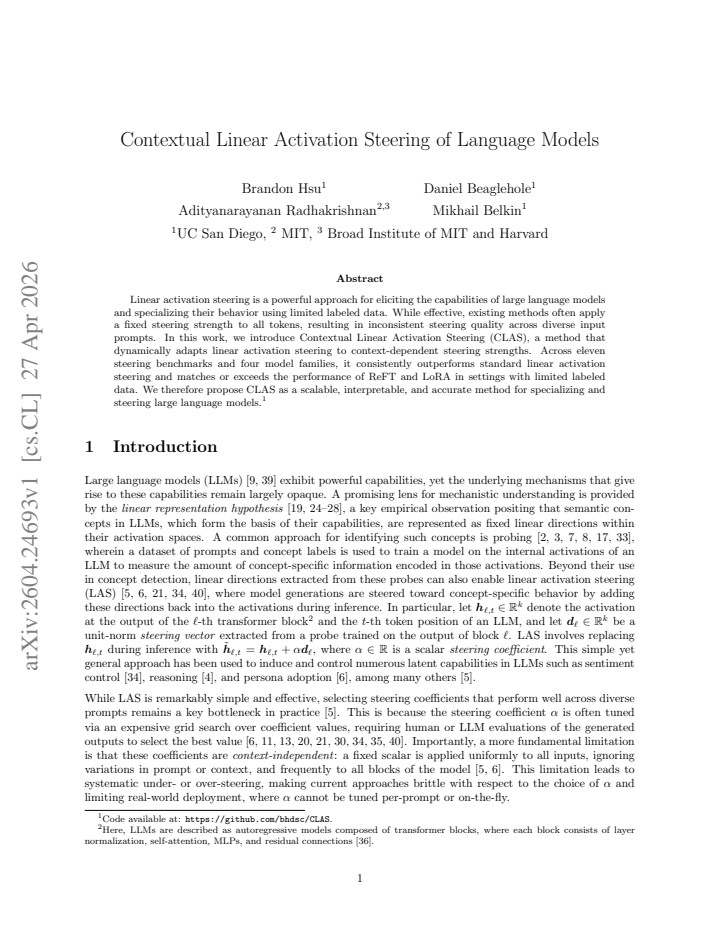 First page