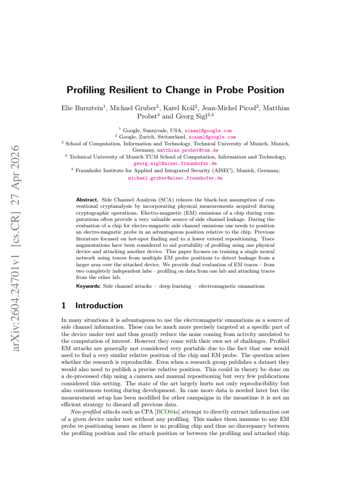 First page