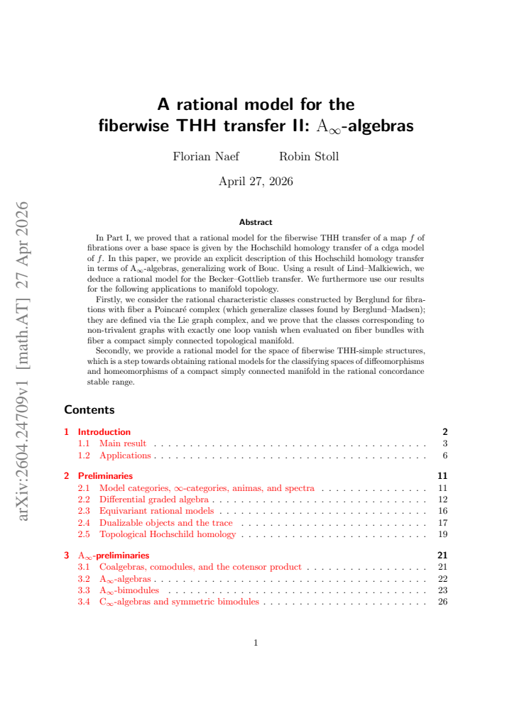 First page