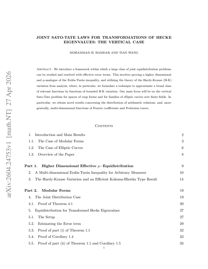 First page