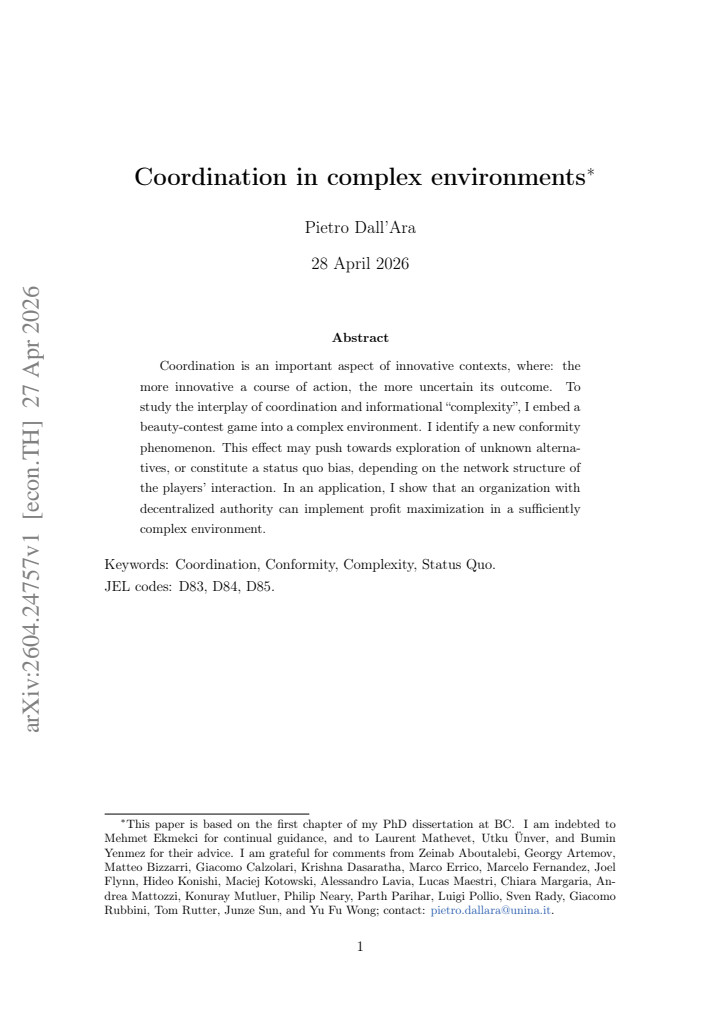 First page