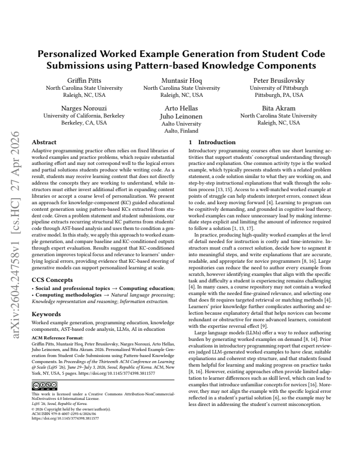 First page