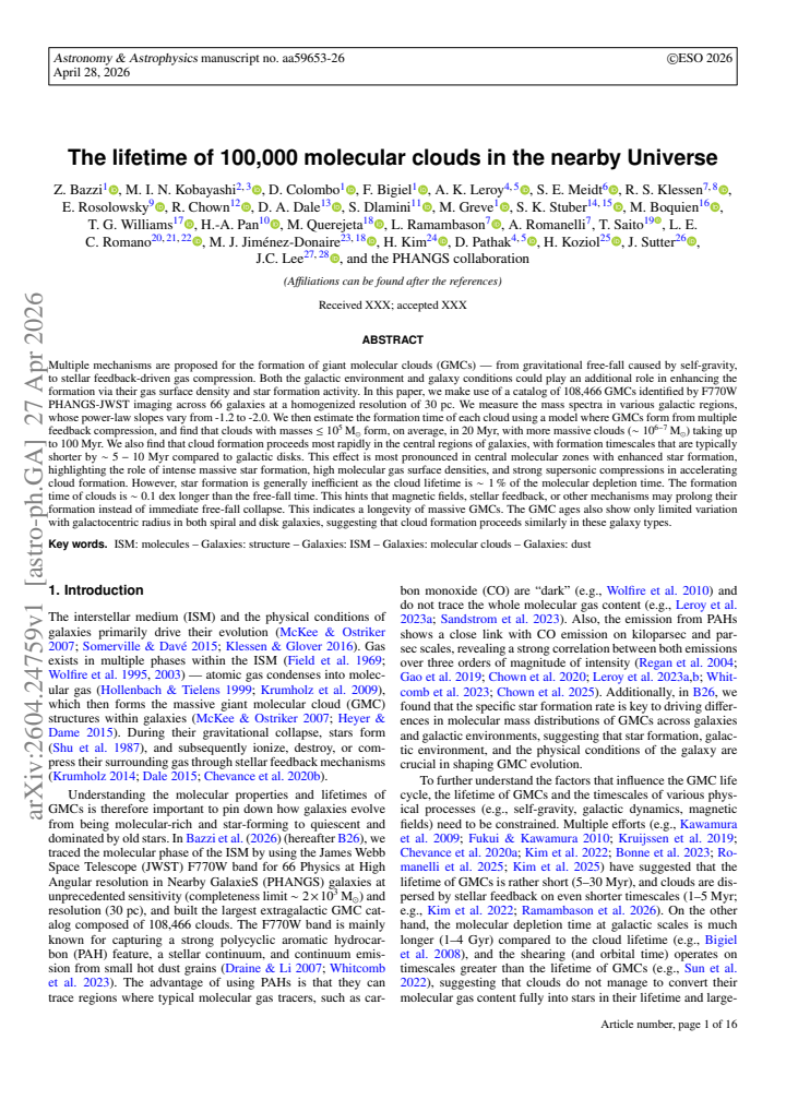 First page