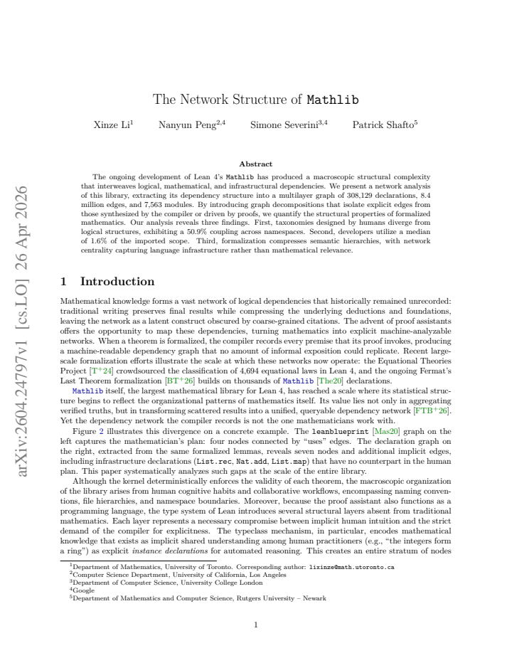 First page