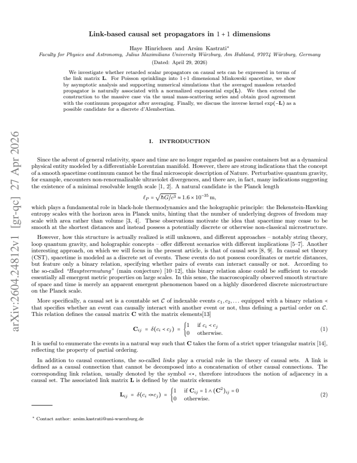 First page