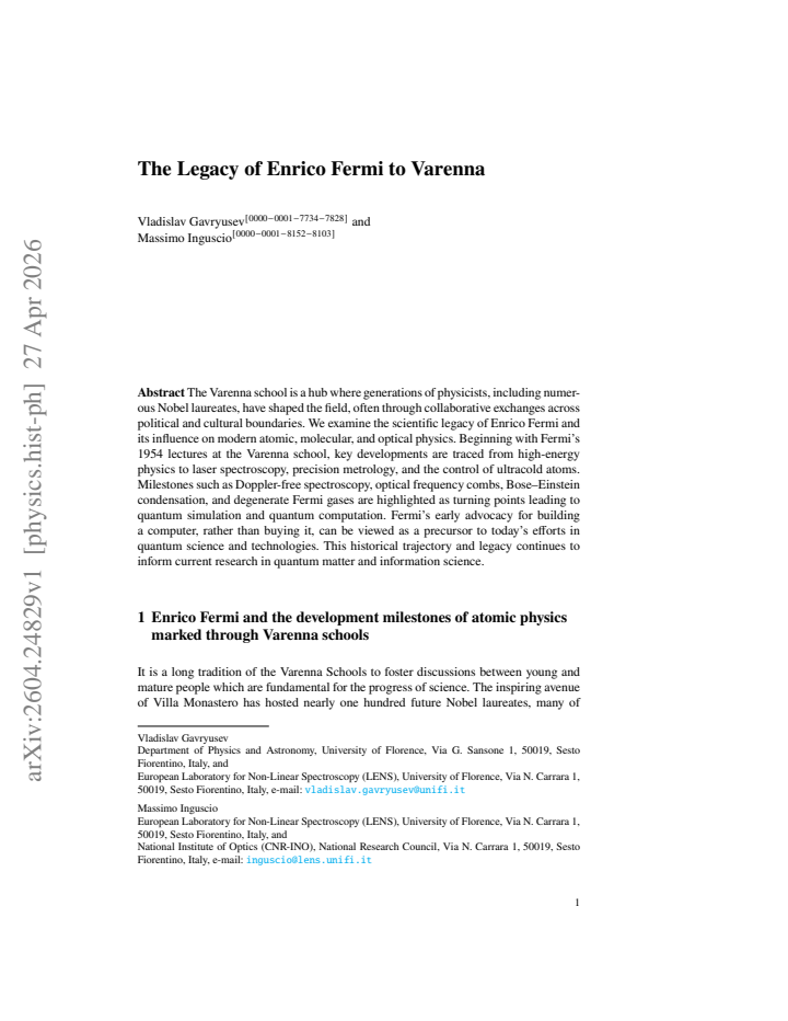 First page
