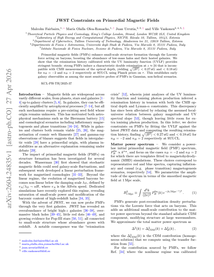 First page