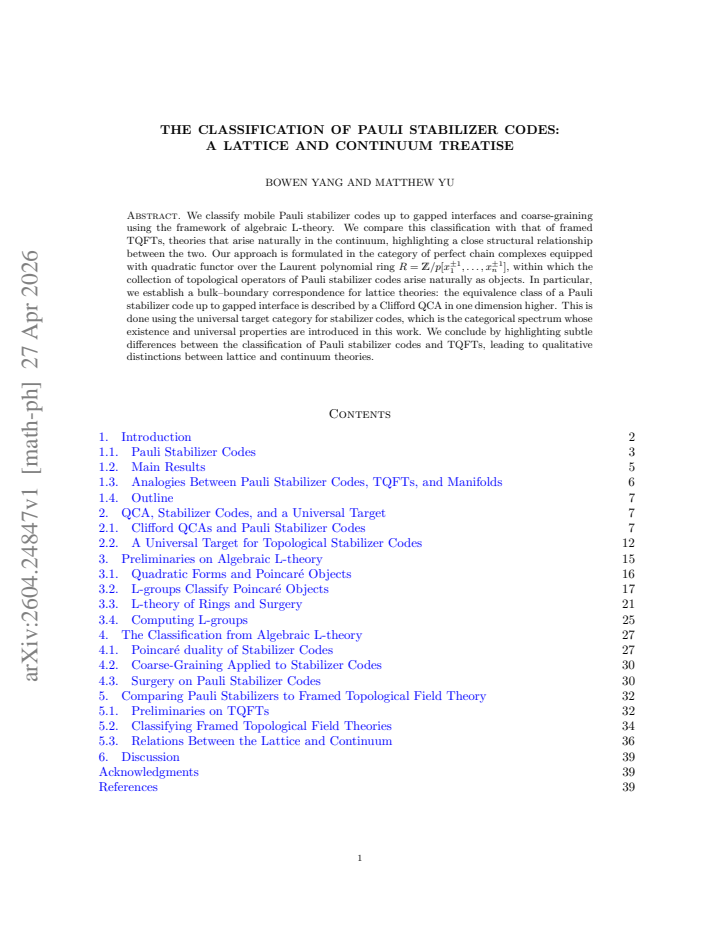 First page