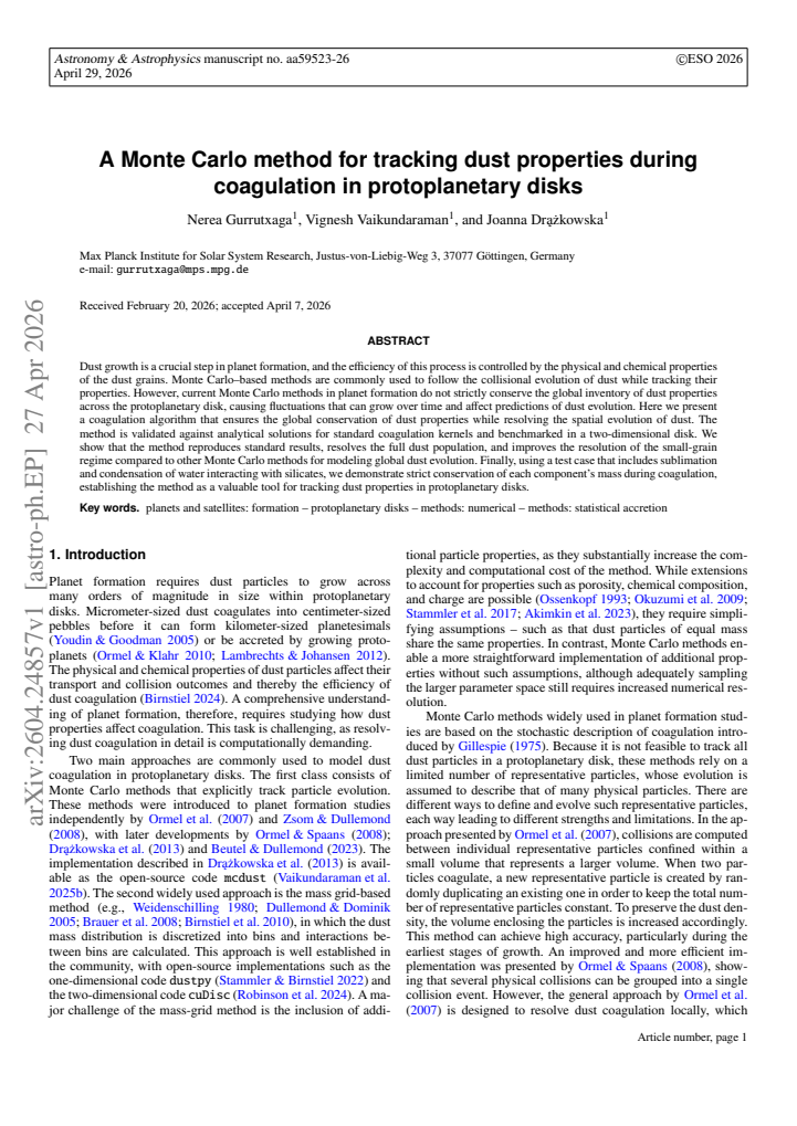 First page