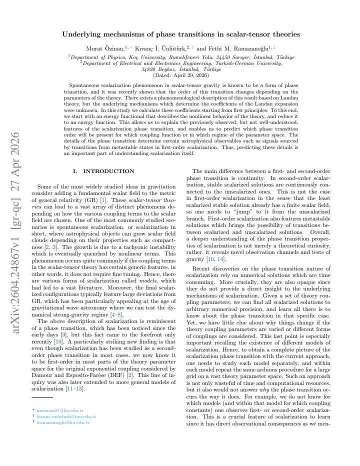 First page
