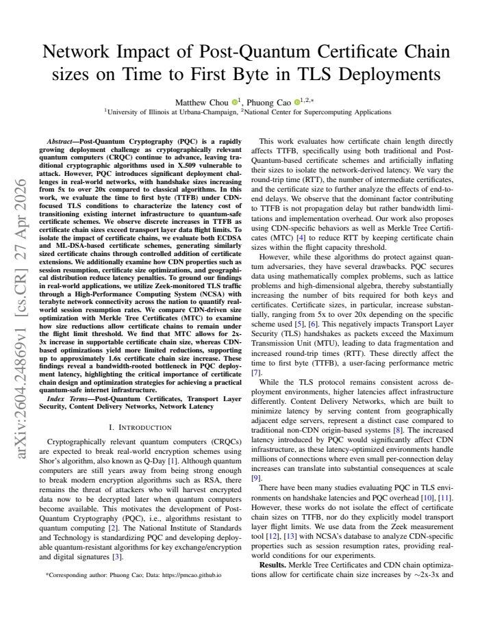 First page