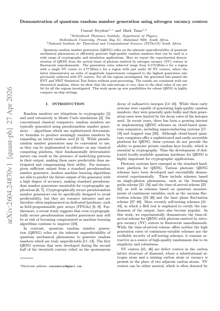 First page
