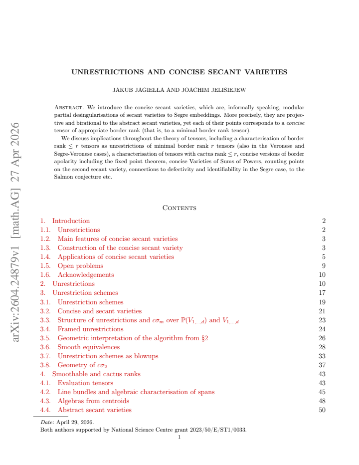 First page