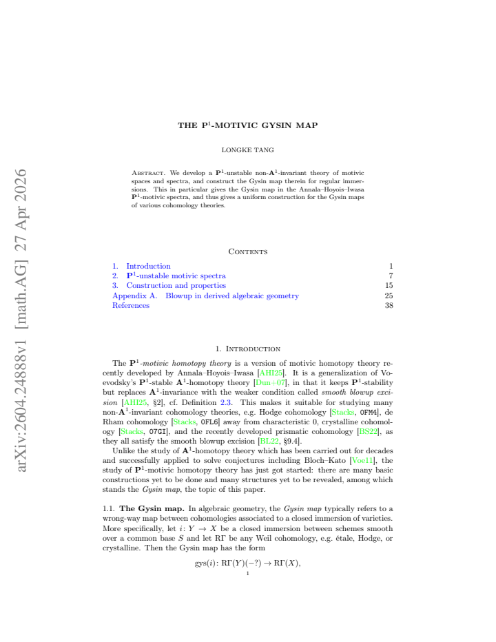 First page