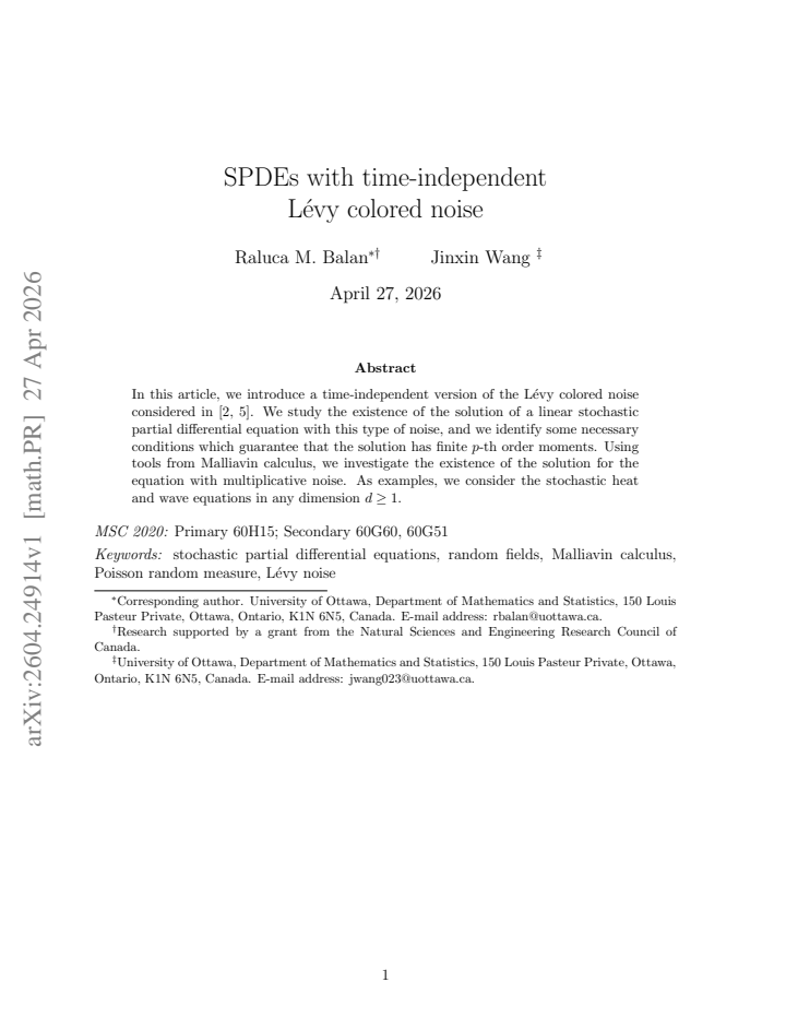 First page