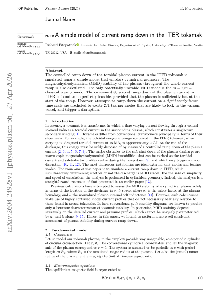 First page