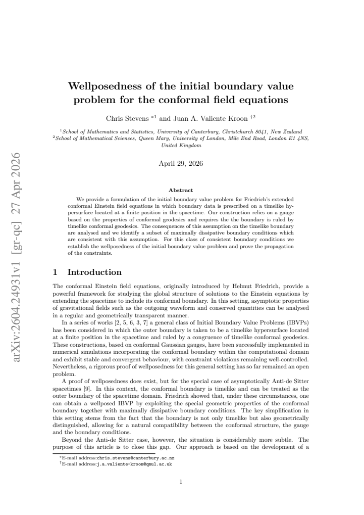 First page