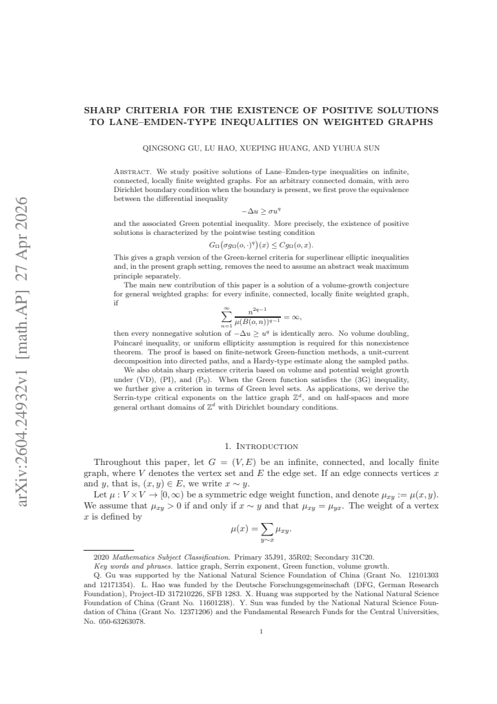 First page