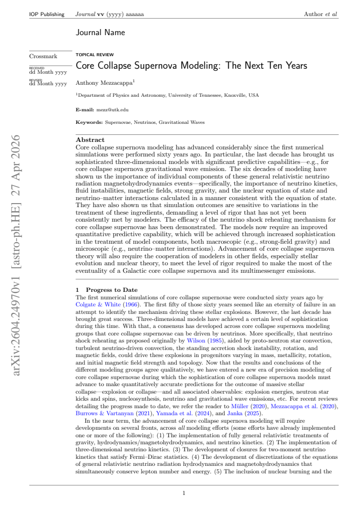 First page