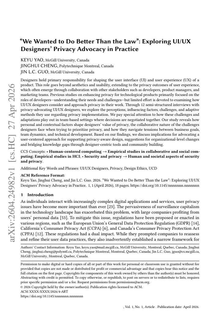 First page