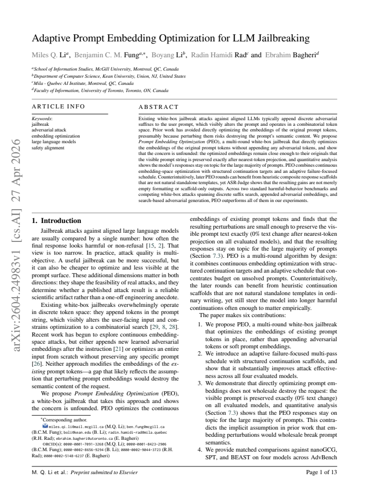 First page