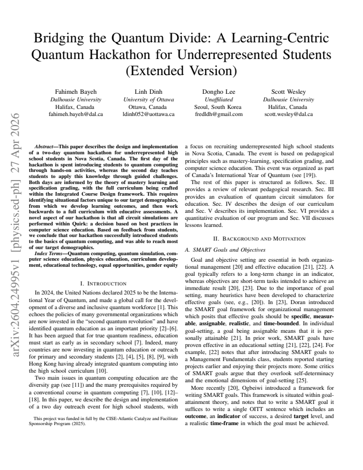 First page