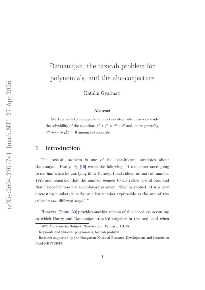 First page
