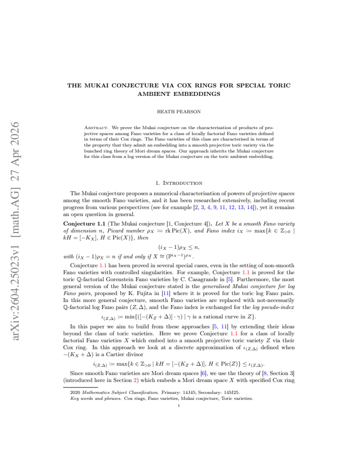 First page