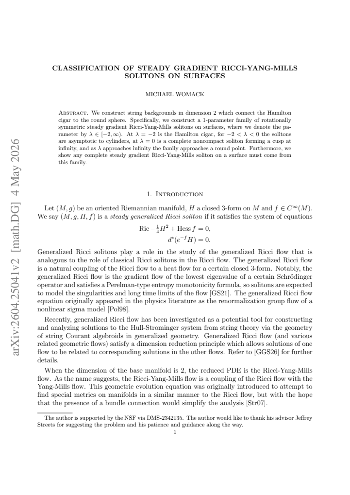 First page
