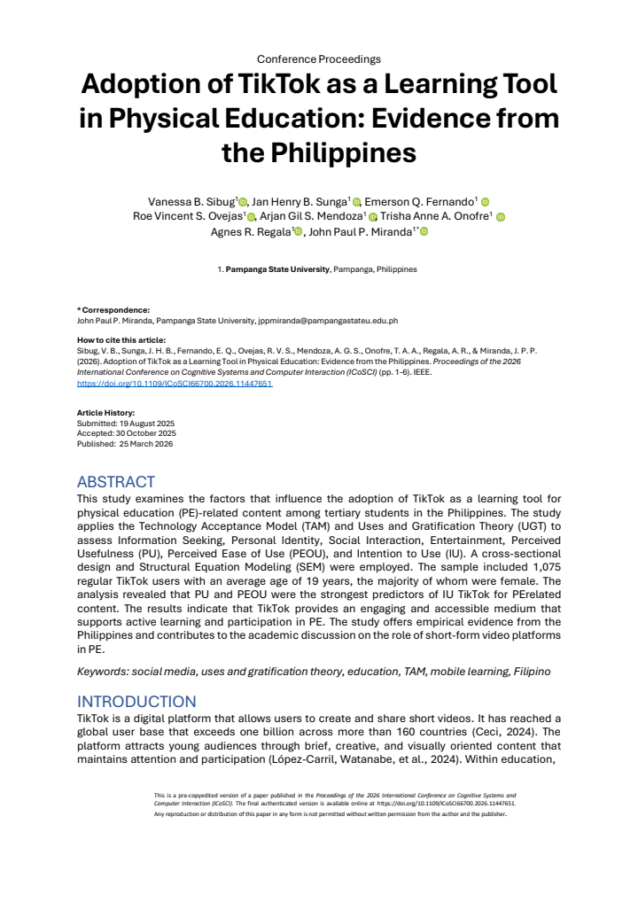 First page