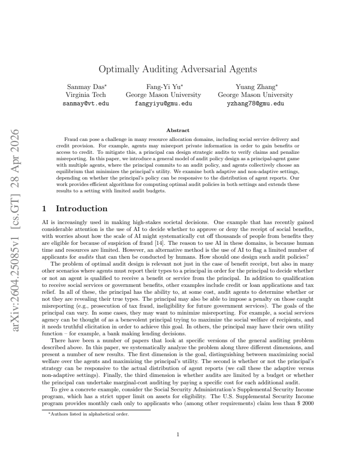 First page