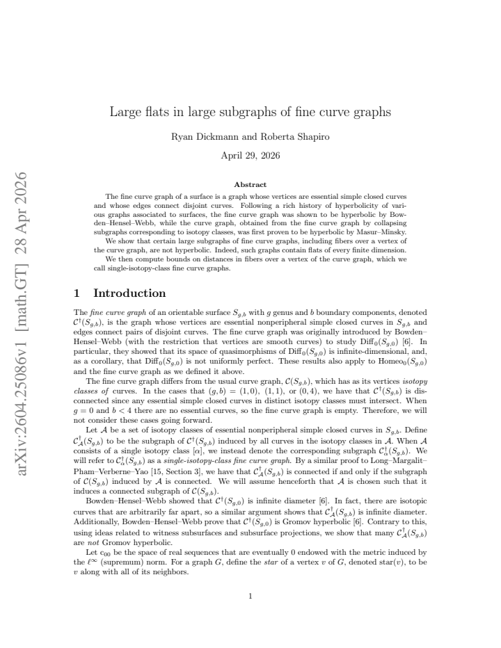 First page
