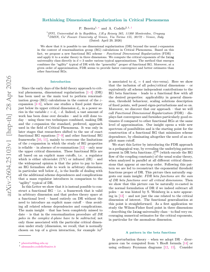 First page