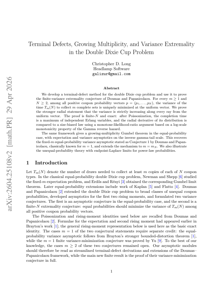 First page