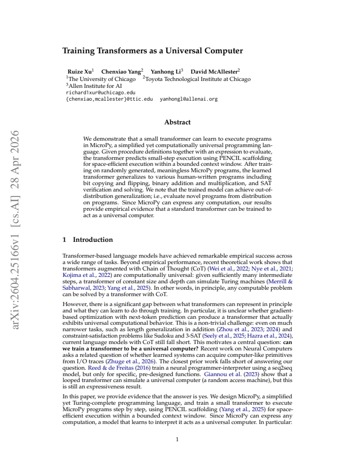 First page