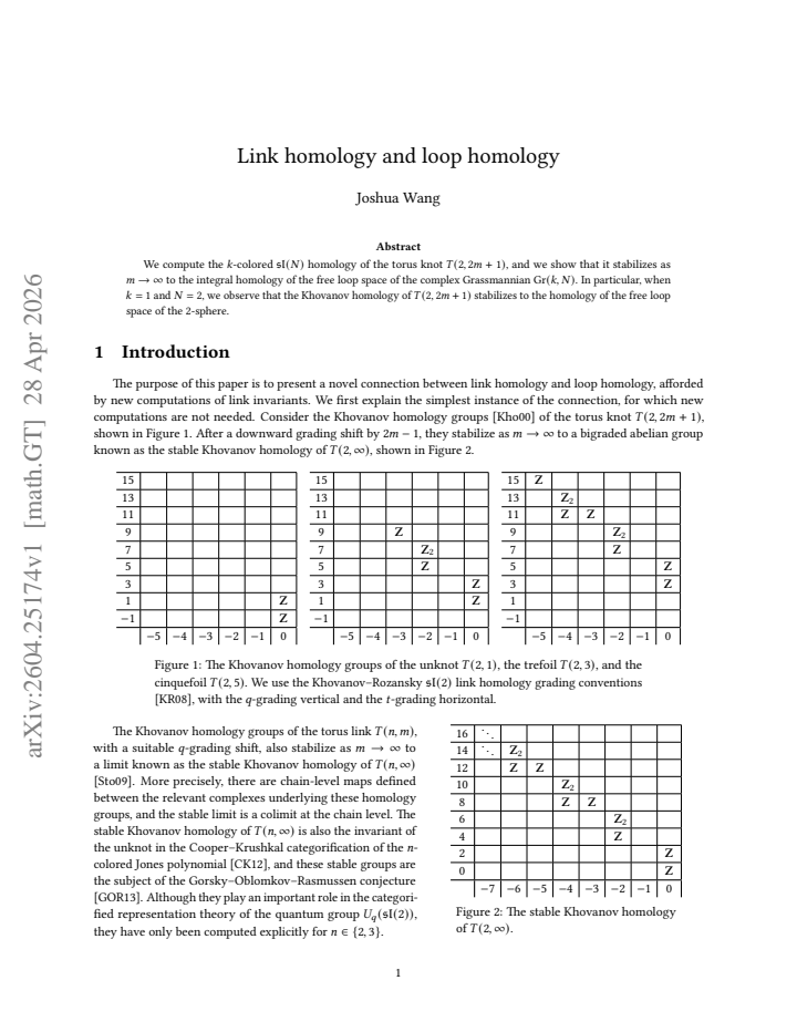 First page