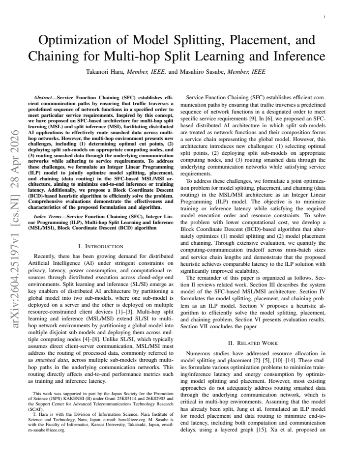First page