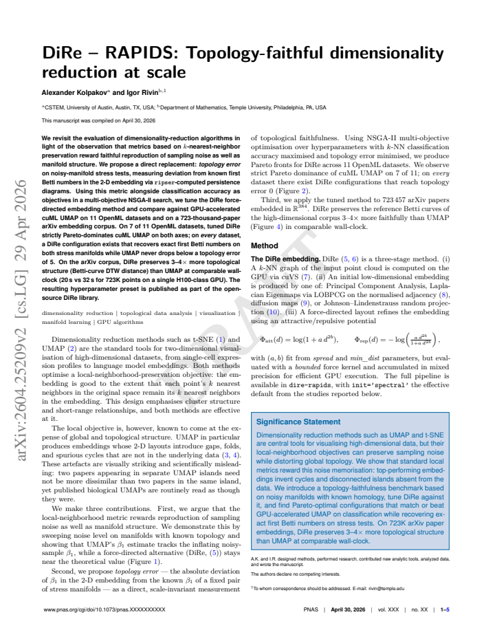 First page