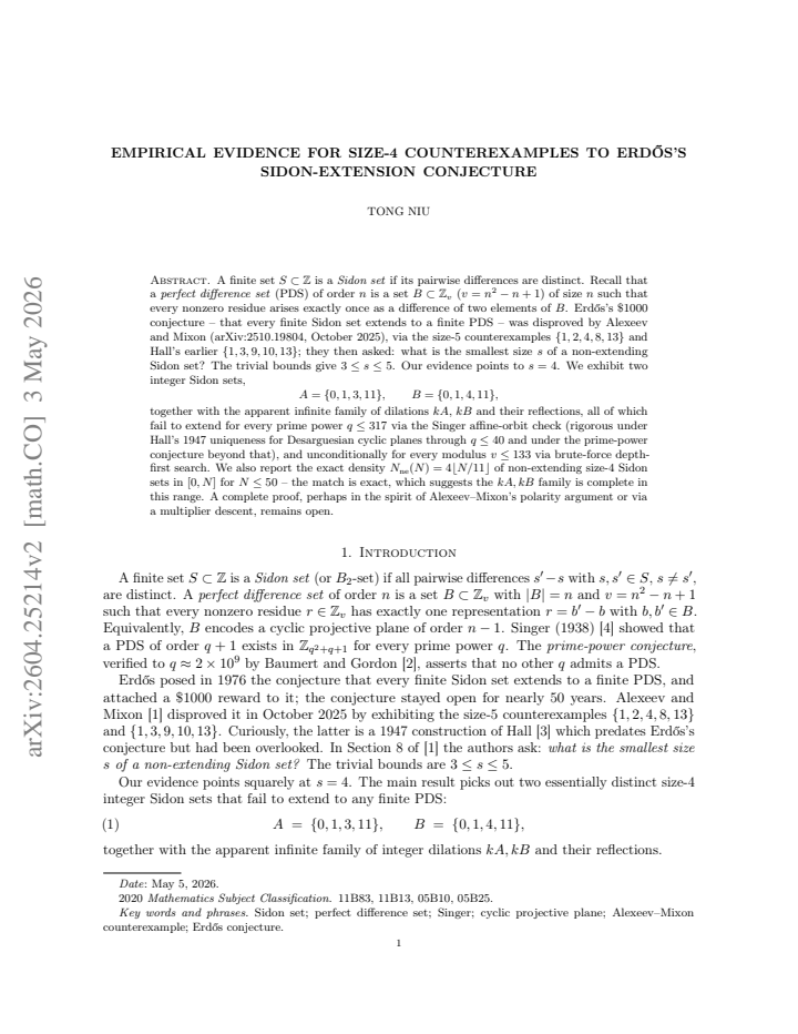 First page