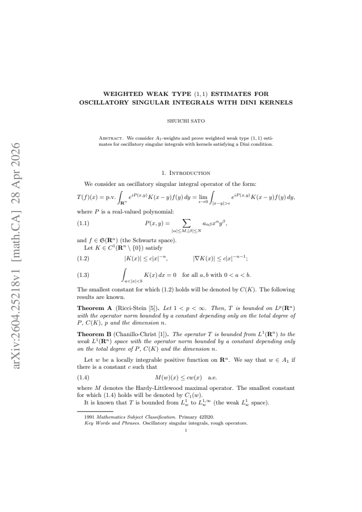 First page