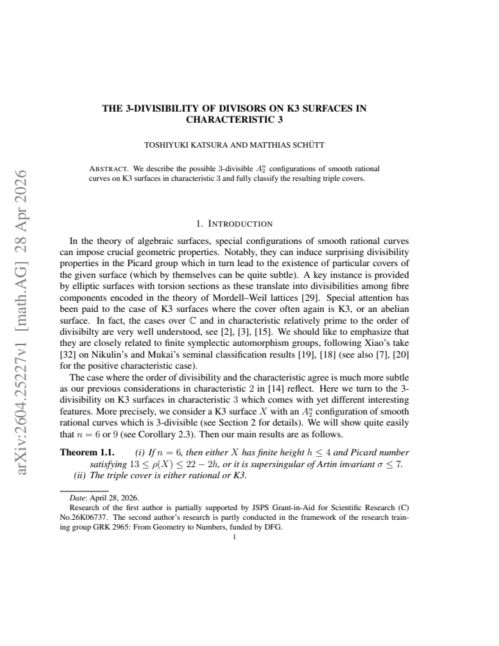 First page