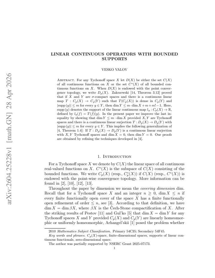 First page