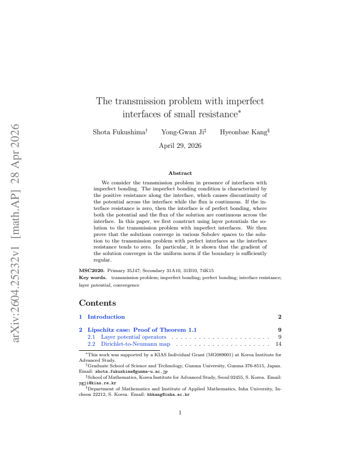 First page